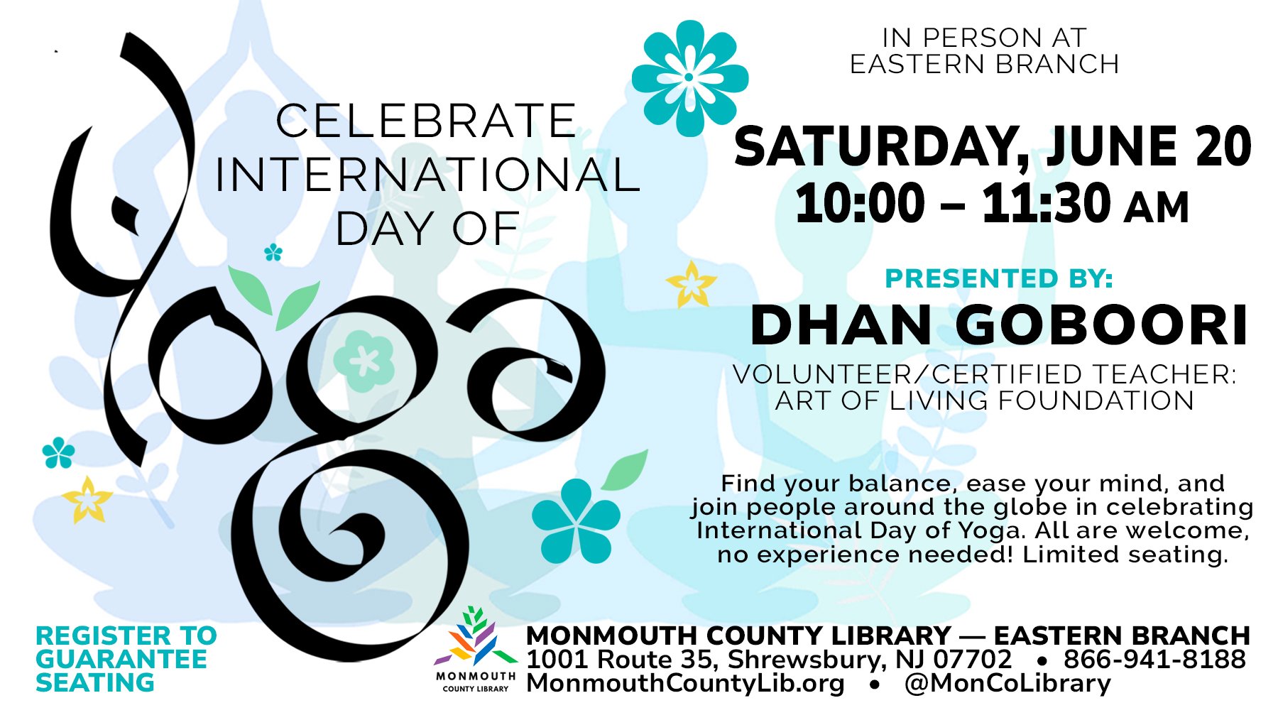 Celebrate International Day of Yoga on June 20 at library