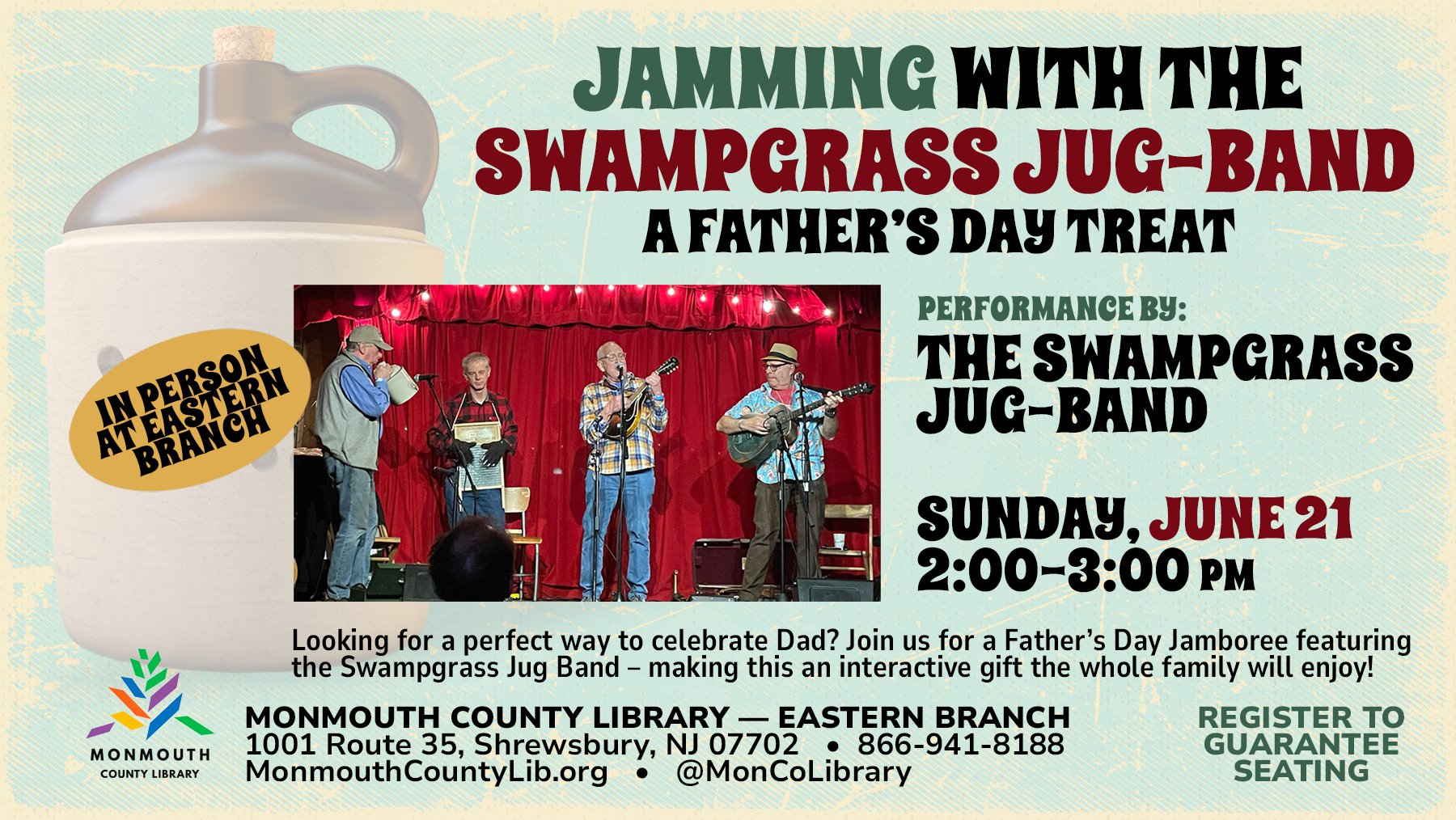 Father's Day performance by the Swampgrass Jug-Band at library