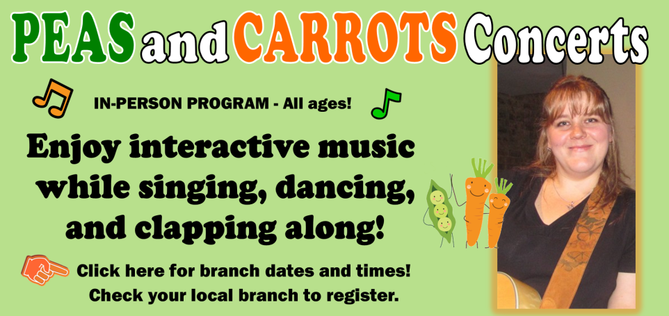 Peas and carrots concerts for all ages with interactive music activities