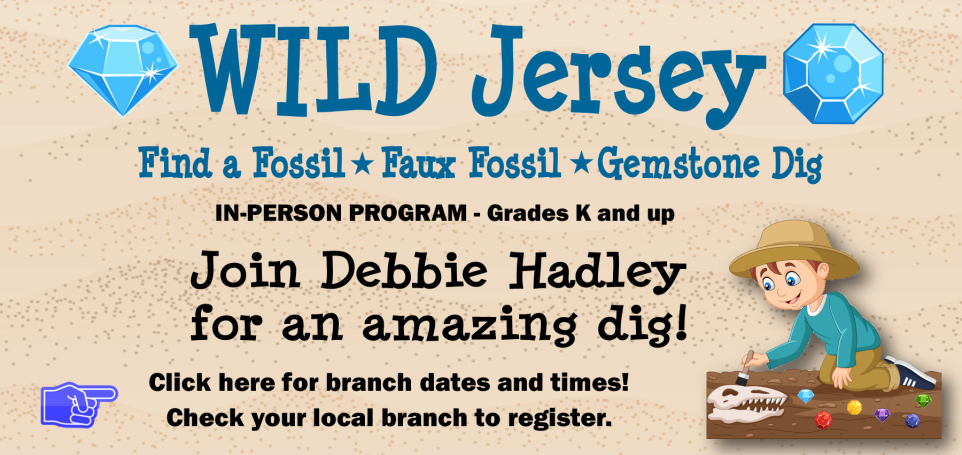 Wild Jersey fossil and gemstone dig program for grades K and up