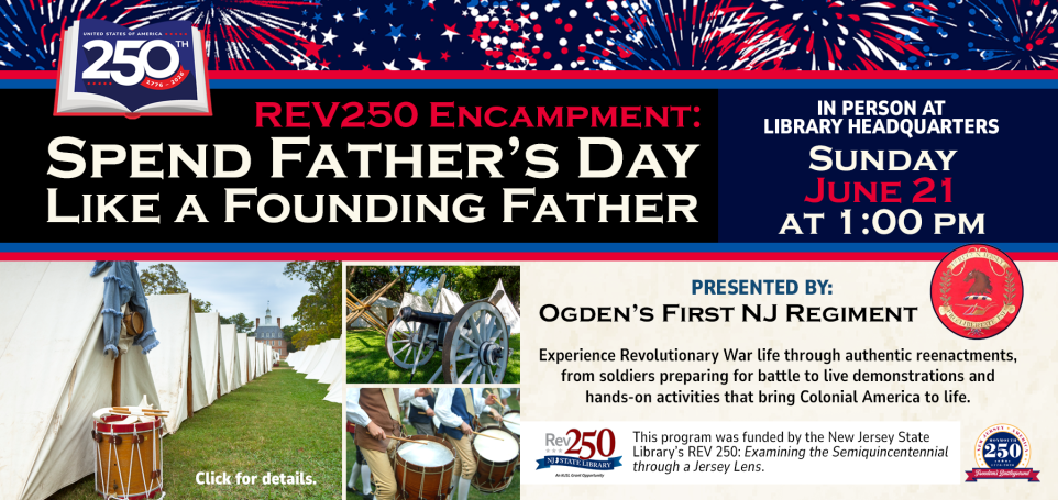 REV250 encampment event poster for Father's Day celebration